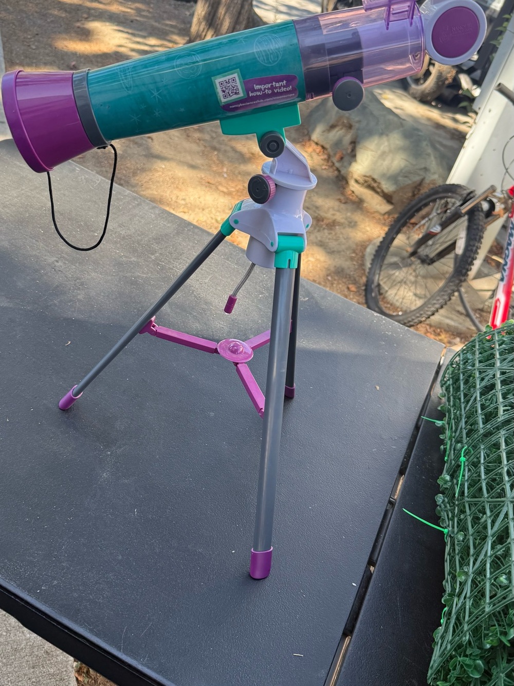 Kids Telescope Toy in Teal and Purple - Childrens Explorer Toy